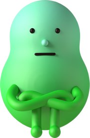 Neutral Blob 3d Character Illustration